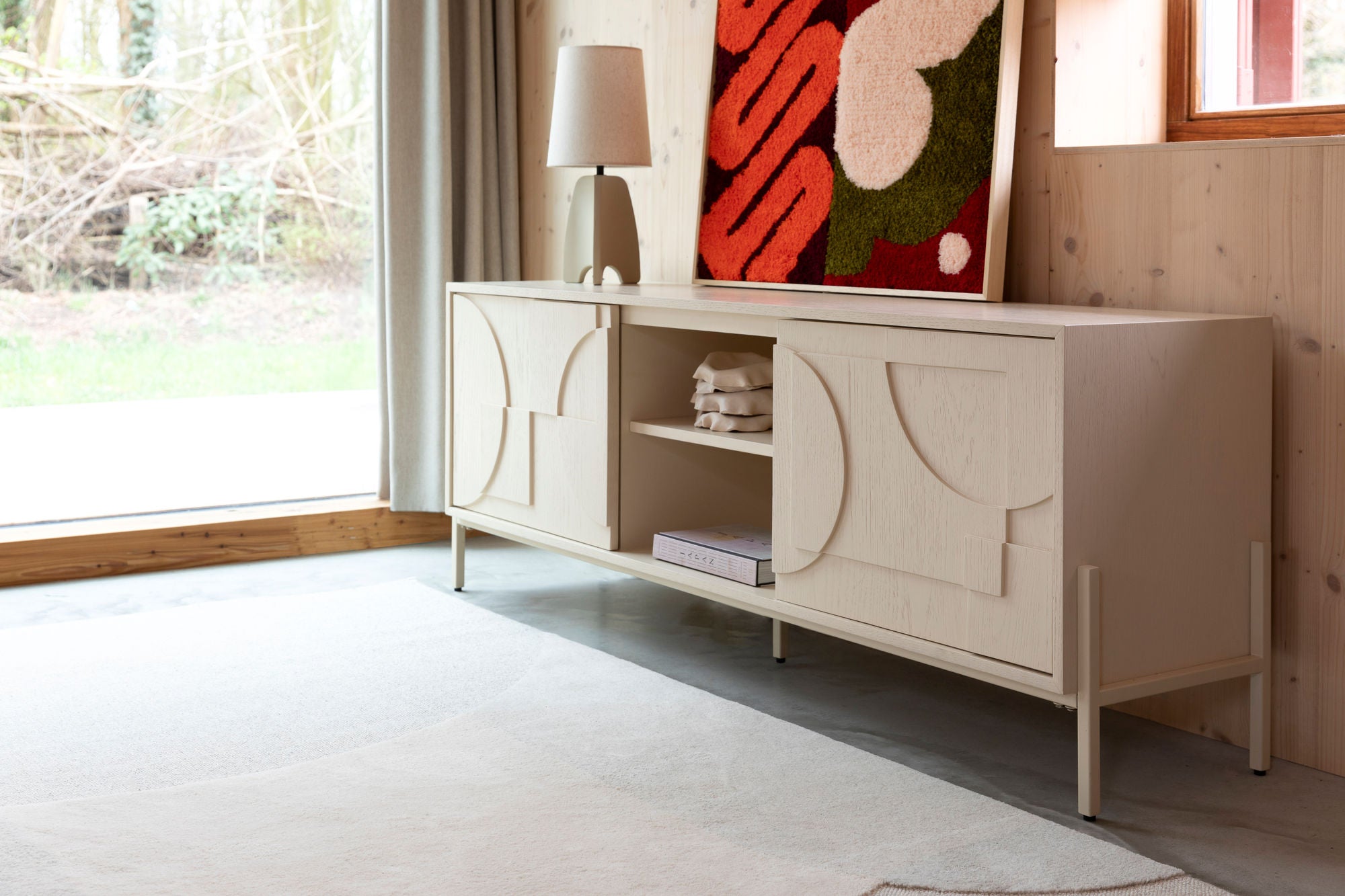 Zuiver Faces Natural Oak Wood TV Unit